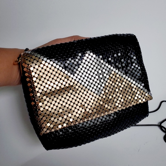 Vintage Aluminum Mesh Bag Structured Handbag 1950s - Picture 7 of 12